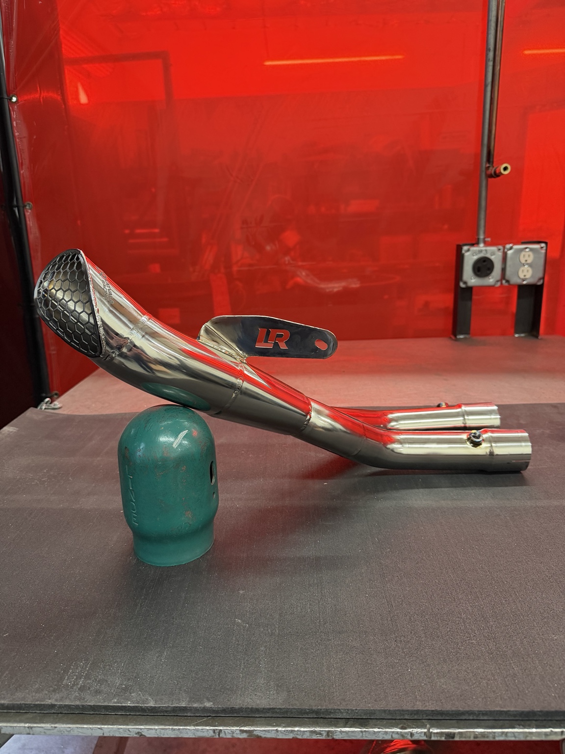 Polished full length titanium exhaust