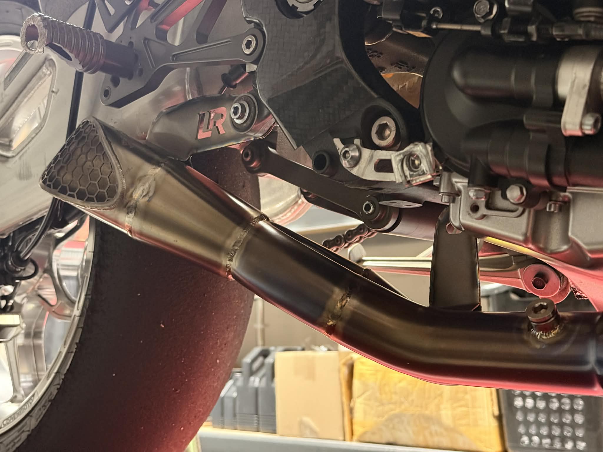 Latvala Racing short 3/4 titanium exhaust